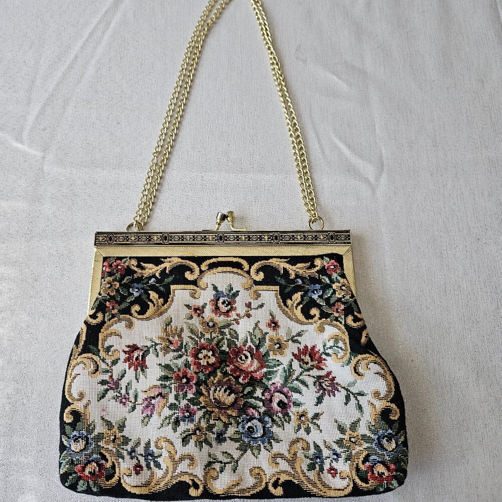 Vintage Tapestry Evening Purse